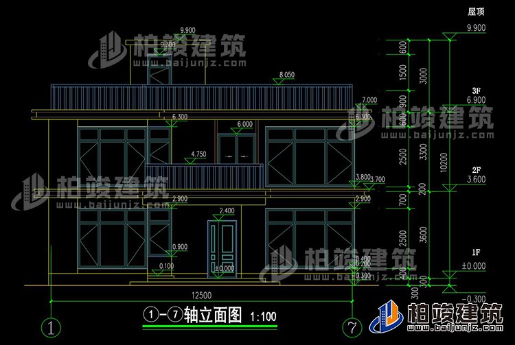 正立面图