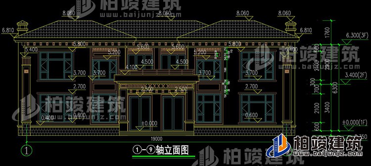 正立面图